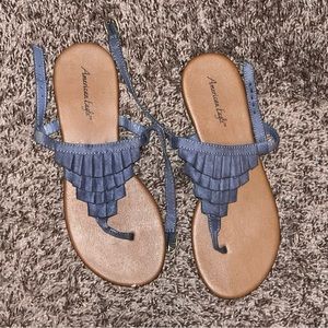 Fringe sandals